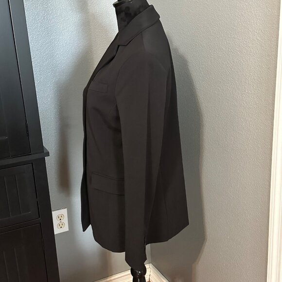 The Limited Stretch Blazer Womens M Black Lined Professional Classic Career Y2K - Picture 3 of 7